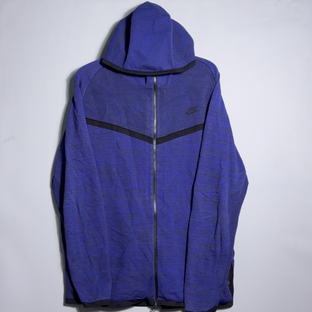 Nike Tech Hoodie Windrunner Knit Hoodie Mens Size XL Purple Full Zip